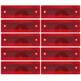 All Star Truck Parts 10x Red Amber White Class A 150mmx50mm (6"x2") Rectangular Reflector Screw Mount Trailers Trucks Automobiles Mail Box Boat SUV RV Industrial Driveway Safety Parking Visiblity