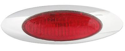 1pc Chrome White Red Yellow LED Side Marker Mirror Light for Truck